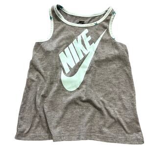 Nike Girls Gray Racerback Tank Top Size 6/7